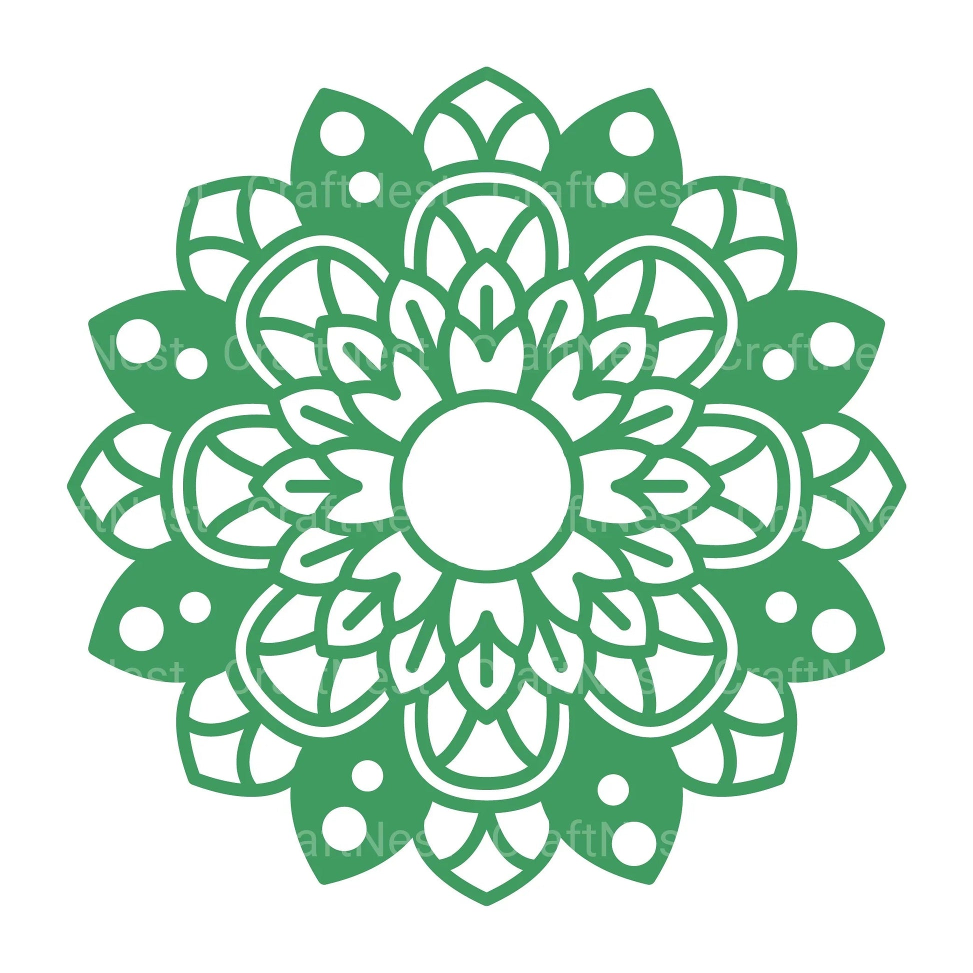 St Patrick's Gnome Mandala Layered Papercut Clipart Bundle - CraftNest - Digital Crafting and Art