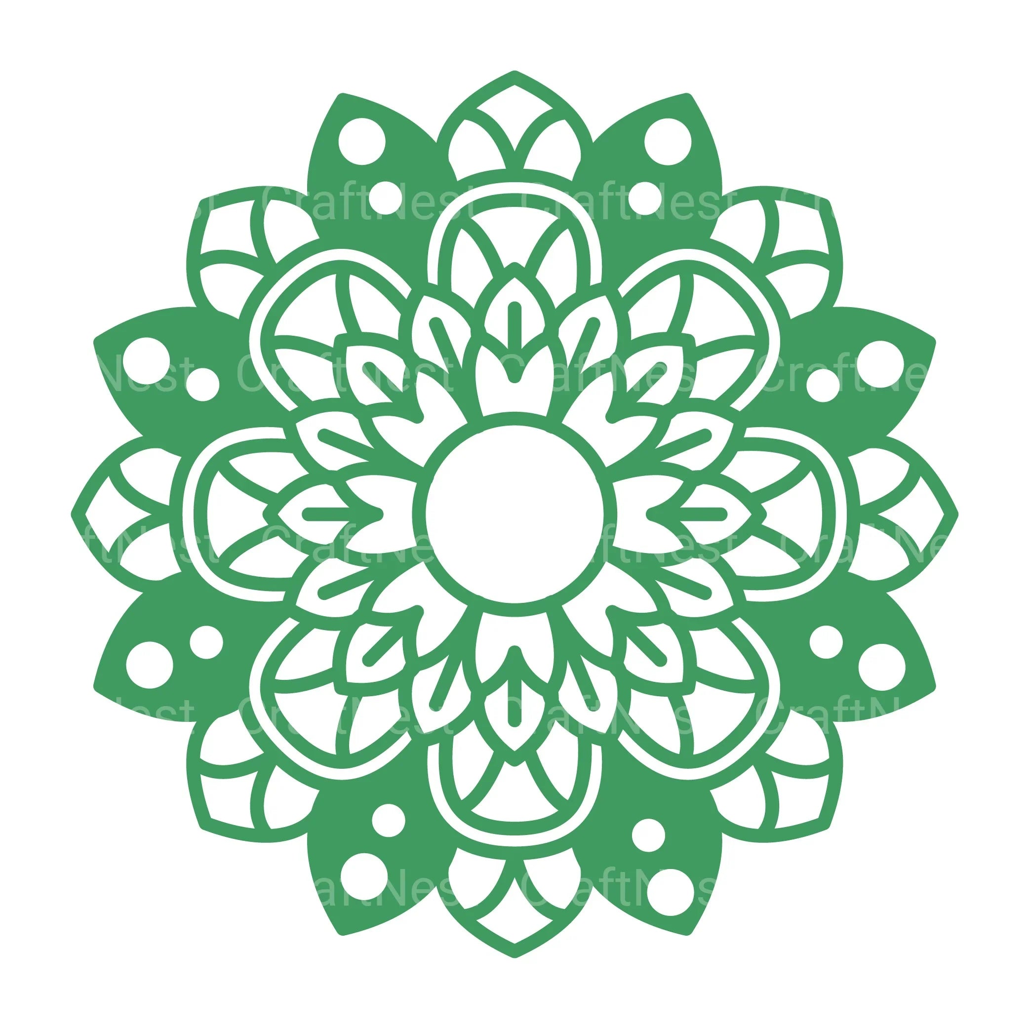 St Patrick's Gnome Mandala Layered Papercut Clipart Bundle - CraftNest - Digital Crafting and Art