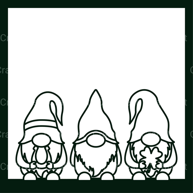 St Patrick's Gnome Mandala Layered Papercut Clipart Bundle - CraftNest - Digital Crafting and Art