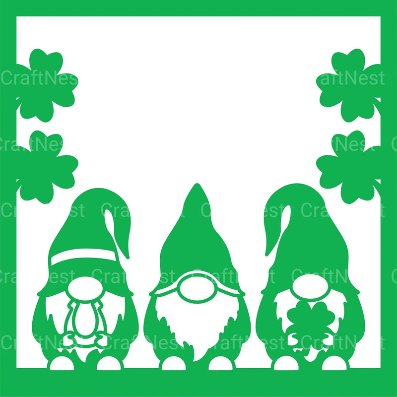 St Patrick's Gnome Mandala Layered Papercut Clipart Bundle - CraftNest - Digital Crafting and Art