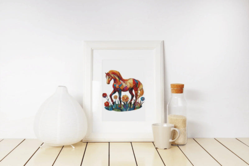 Stained Glass Horses Clipart Bundle - CraftNest - Digital Crafting and Art