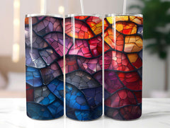 Stained Glass Summer 5 Tumbler Wrap - CraftNest - Digital Crafting and Art