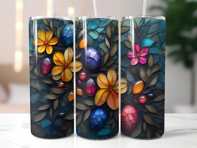 Stained Glass Easter 1 Tumbler Wrap - CraftNest