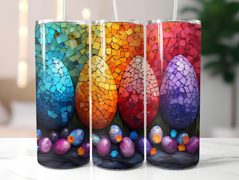 Stained Glass Easter 1 Tumbler Wrap - CraftNest