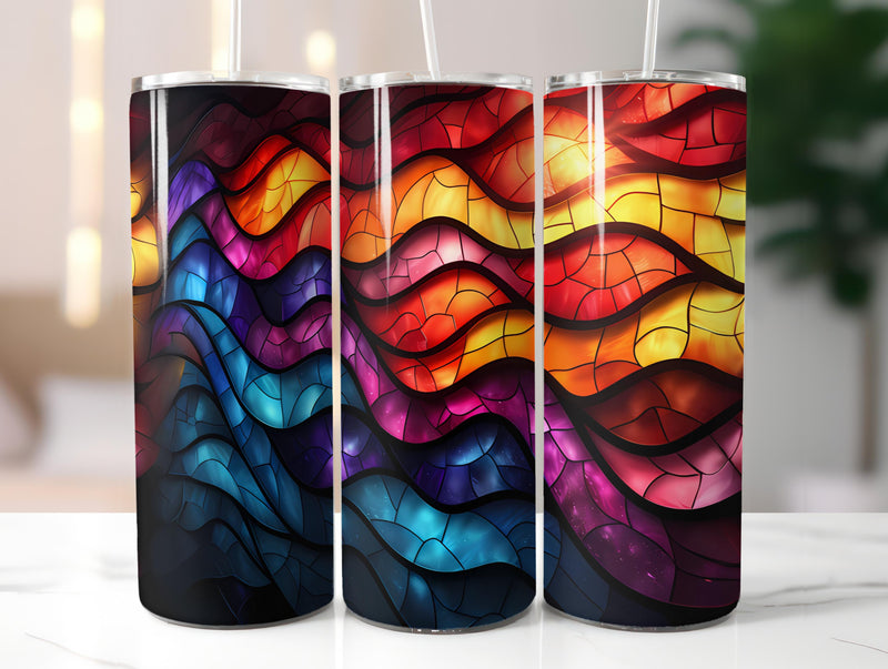 Stained Glass Easter 1 Tumbler Wrap - CraftNest