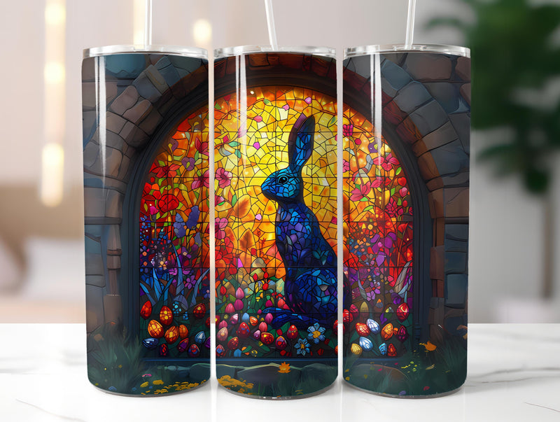 Stained Glass Easter 2 Tumbler Wrap - CraftNest