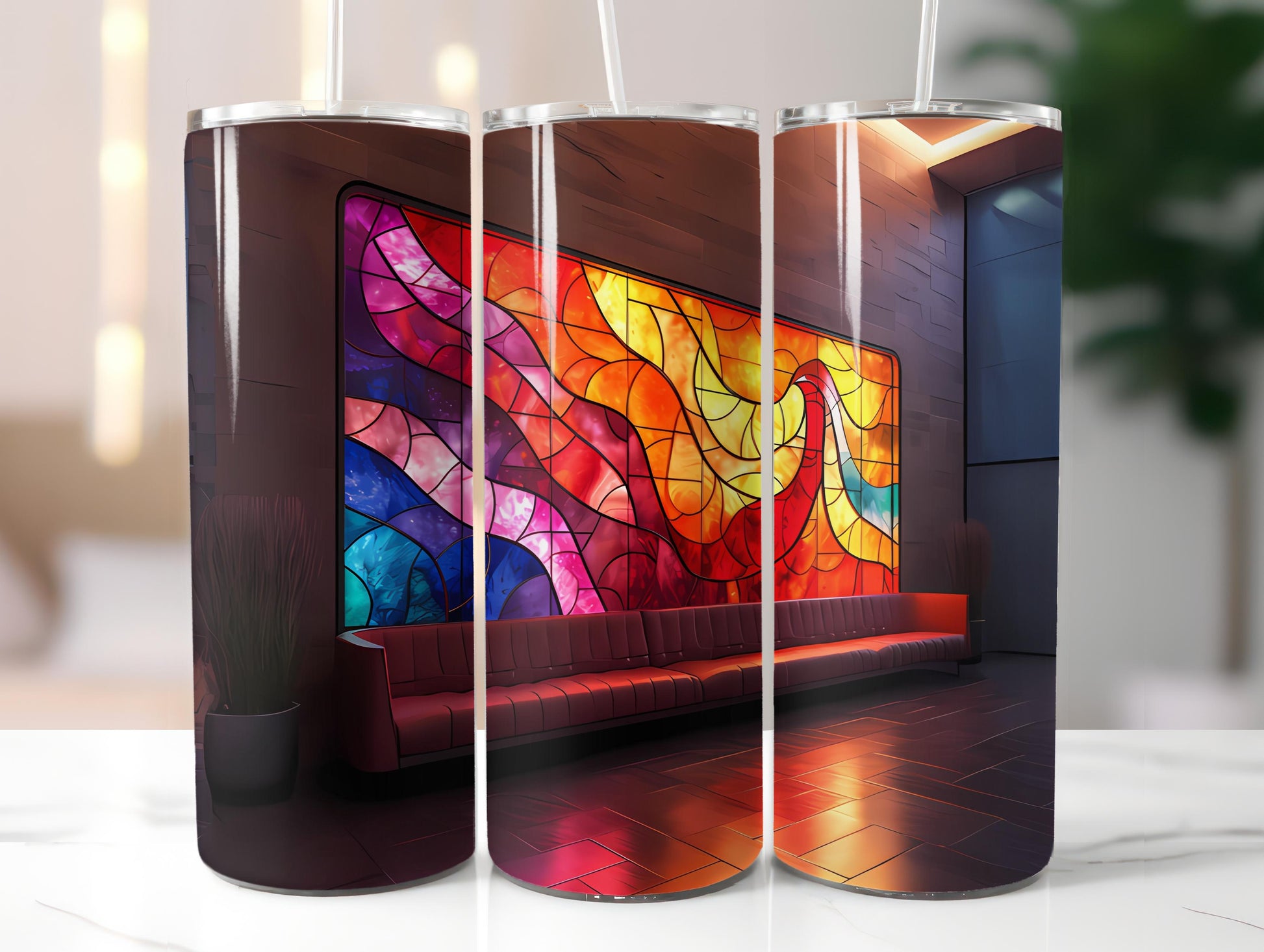 Stained Glass Easter 2 Tumbler Wrap - CraftNest