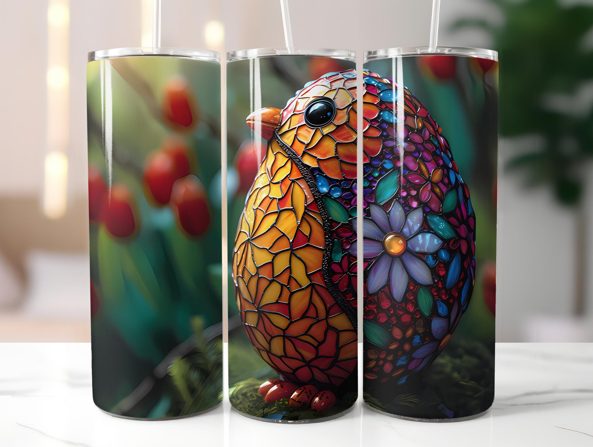 Stained Glass Easter 2 Tumbler Wrap - CraftNest