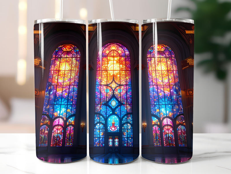 Stained Glass Easter 2 Tumbler Wrap - CraftNest