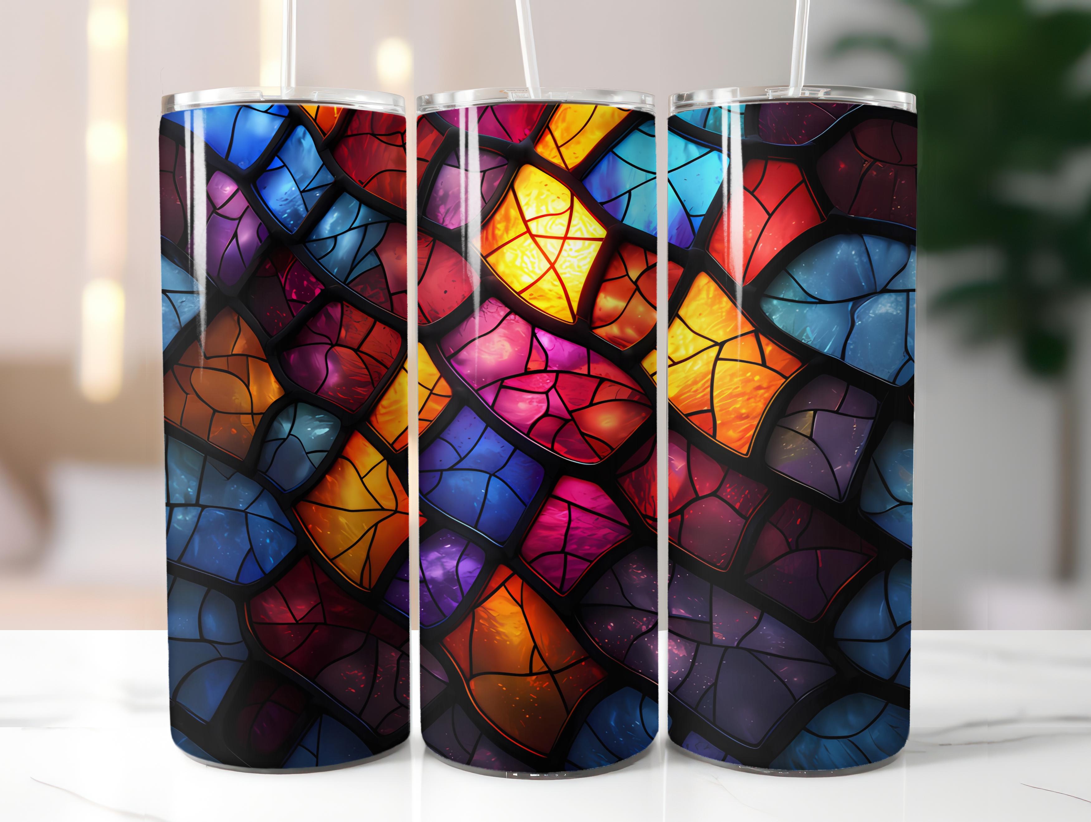 Stained Glass Easter 2 Tumbler Wrap - CraftNest