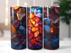 Stained Glass Summer 5 Tumbler Wrap - CraftNest - Digital Crafting and Art