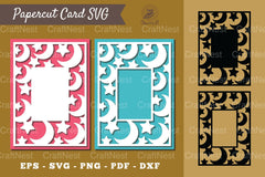 Star and Moon Papercut Card SVG Bundle - CraftNest - Digital Crafting and Art