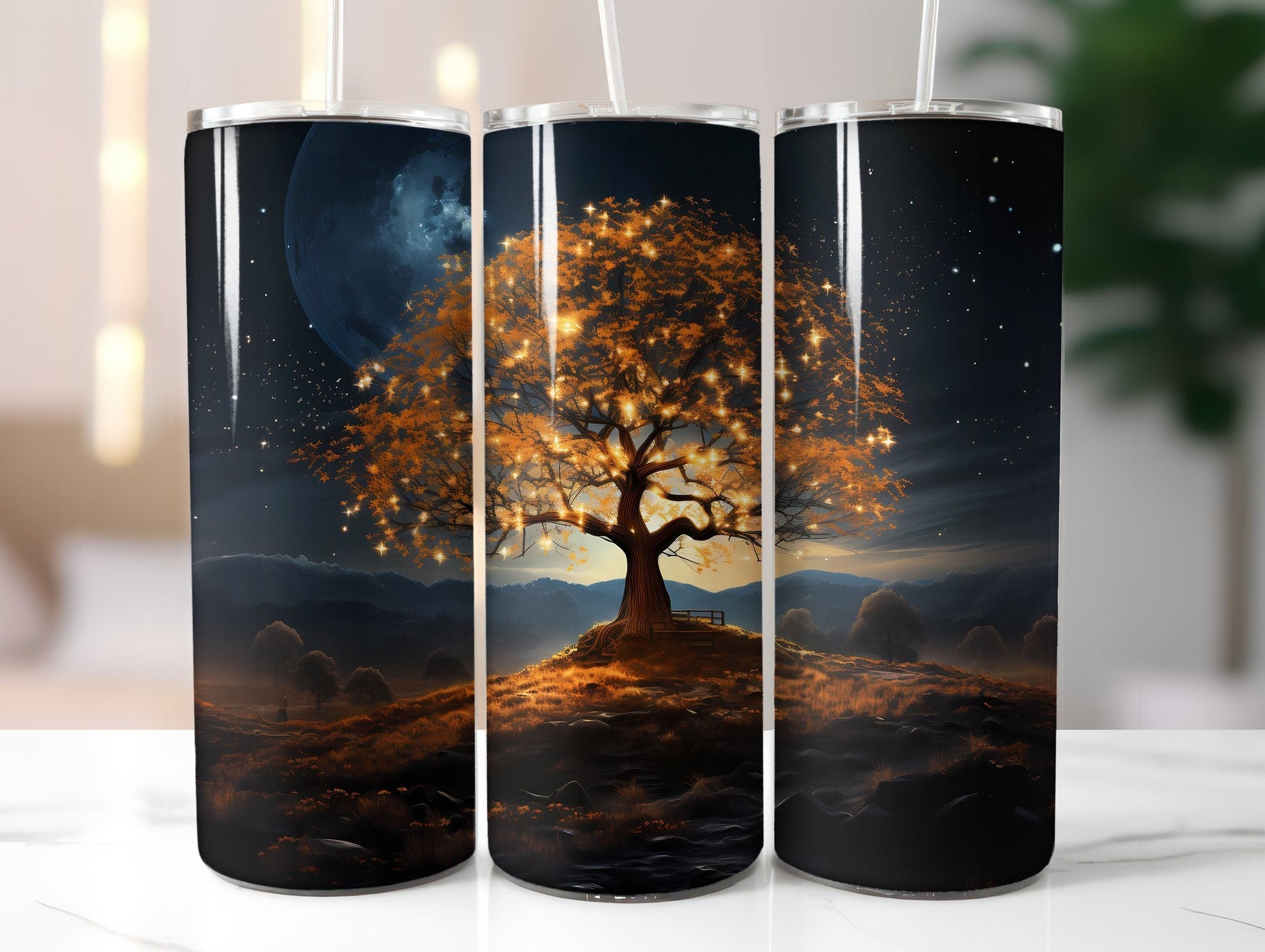 Starry Fall Nights Tumbler Wrap - CraftNest