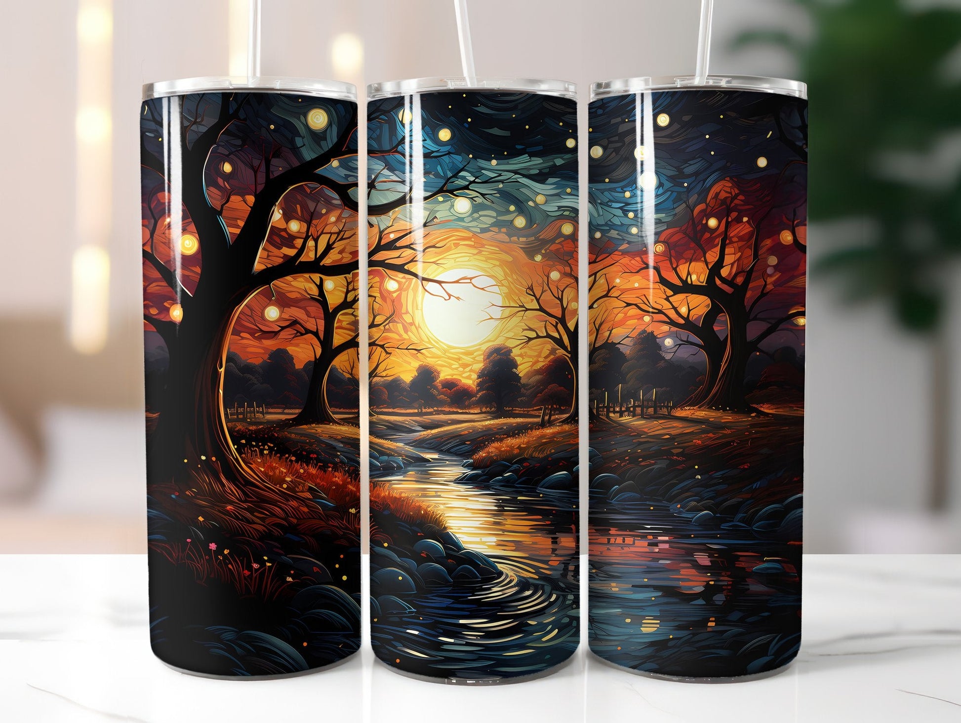 Starry Fall Nights Tumbler Wrap - CraftNest