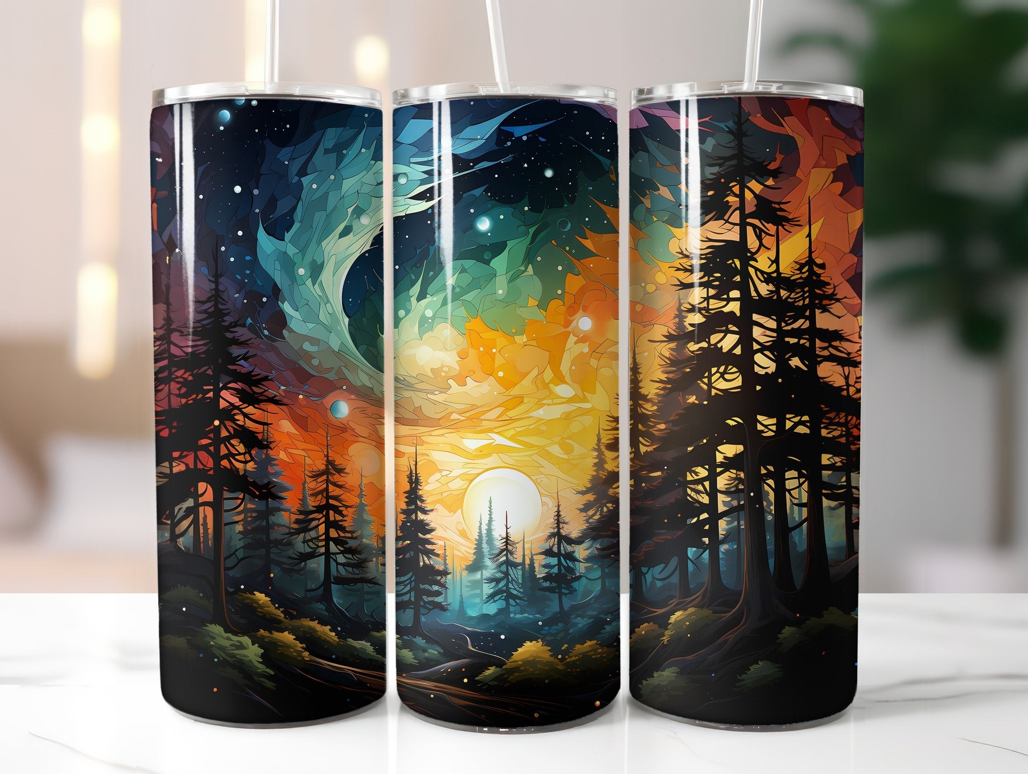 Starry Fall Nights Tumbler Wrap - CraftNest