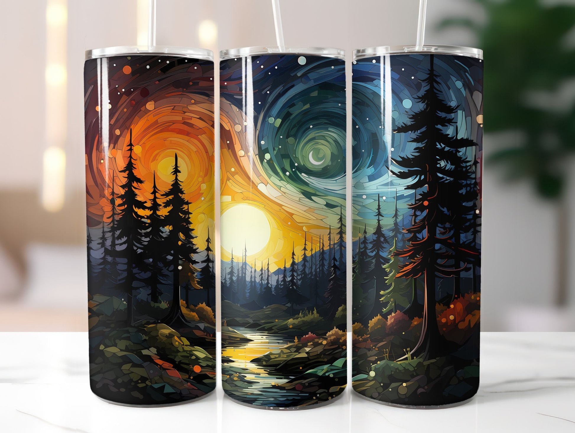 Starry Fall Nights Tumbler Wrap - CraftNest