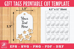 Stars Gift Tags Printable Template - Clipart Bundle - CraftNest - Digital Crafting and Art