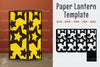 Papercut Lantern Template SVG - Stars Design Clipart Bundle