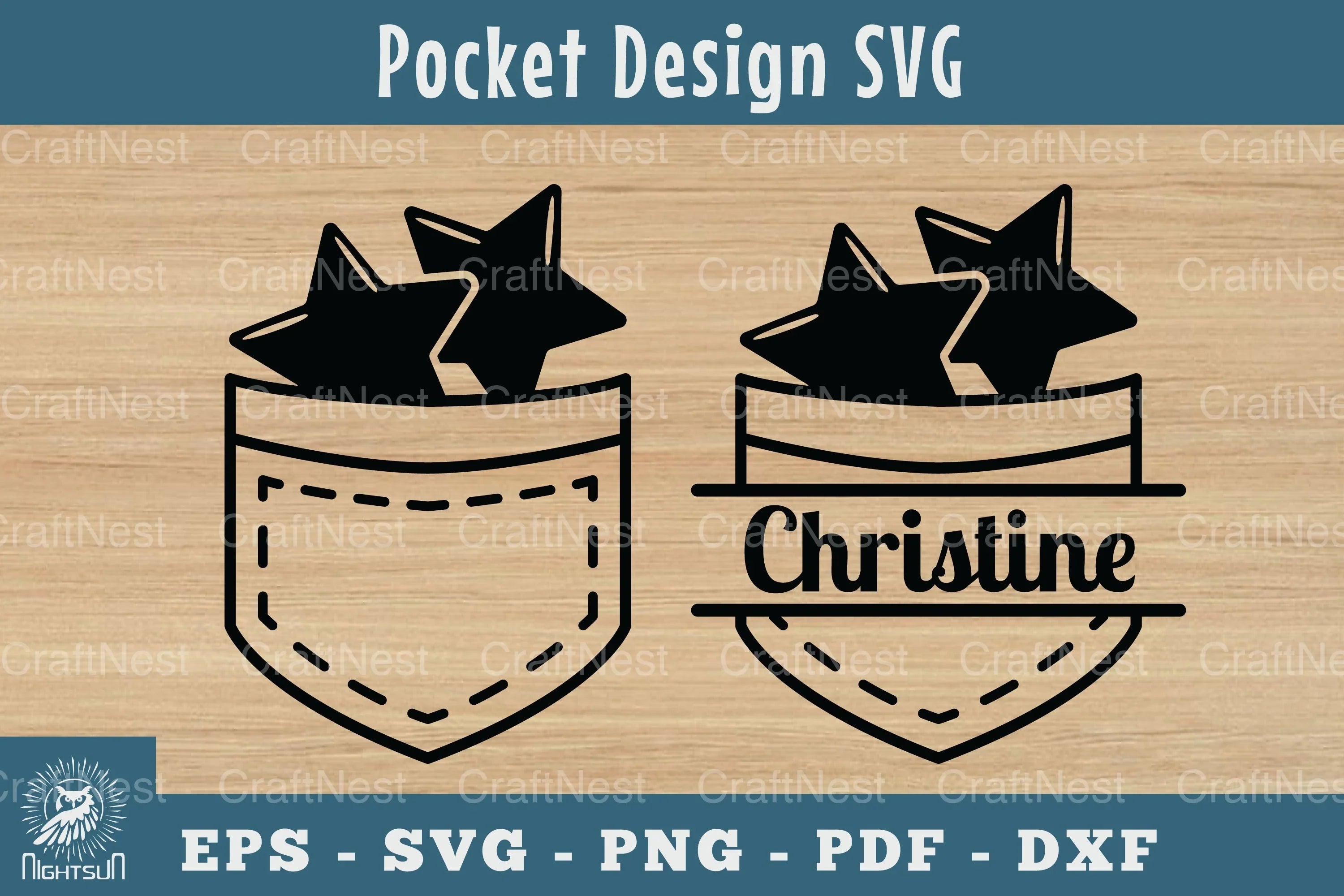 Pocket Design Silhouette Clipart Bundle - CraftNest - Digital Crafting and Art