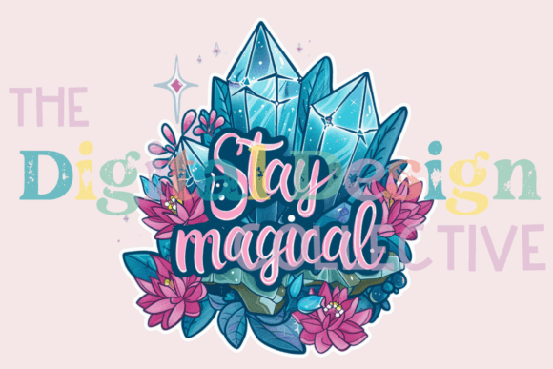 Stay Magical Crystal Design Clipart Bundle