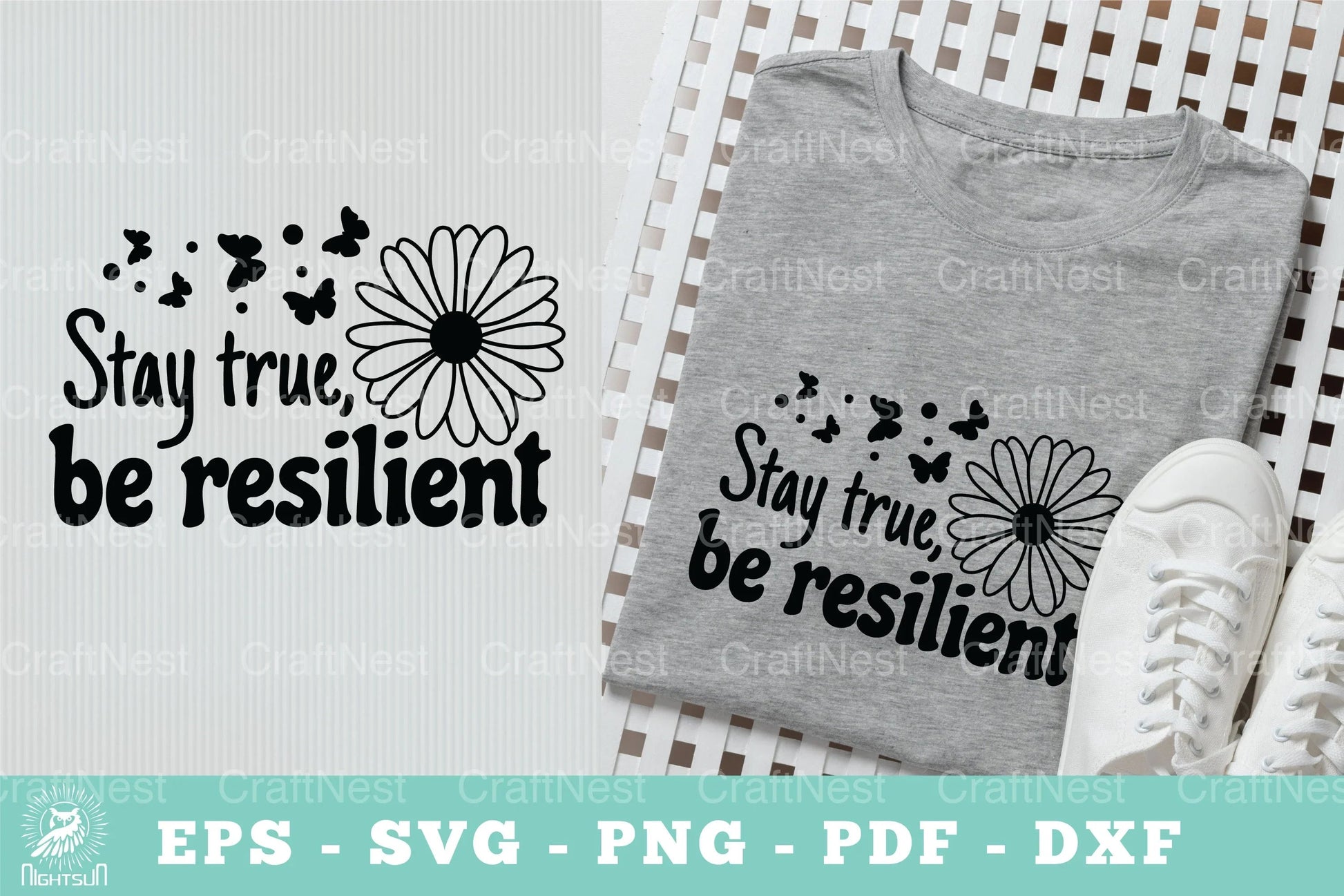 Stay True, Be Resilient Motivational SVG Bundle - CraftNest - Digital Crafting and Art