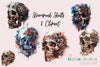 Steampunk Skulls Clipart Bundle