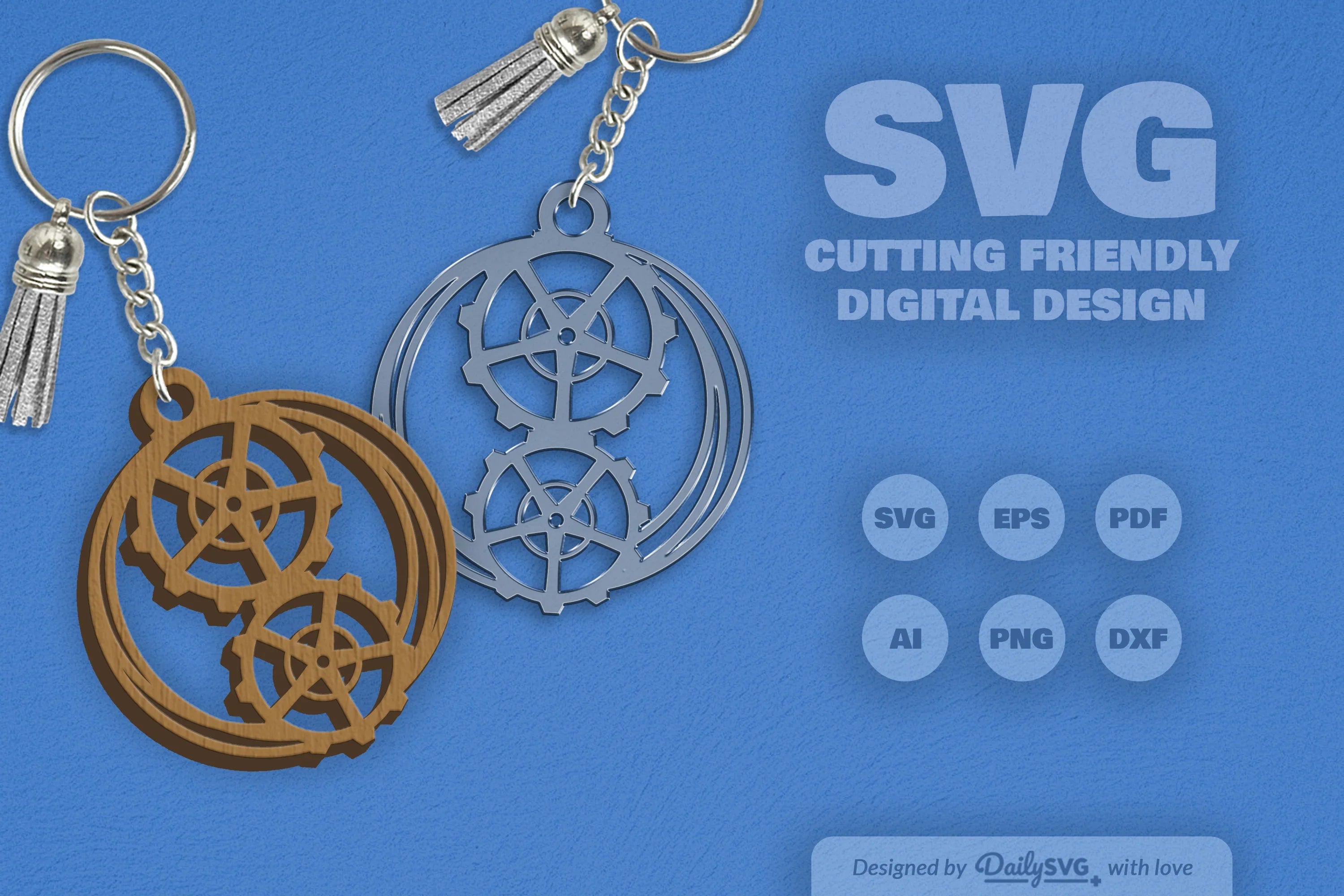 Steampunk Gear SVG Bundle 8 - CraftNest - Digital Crafting and Art