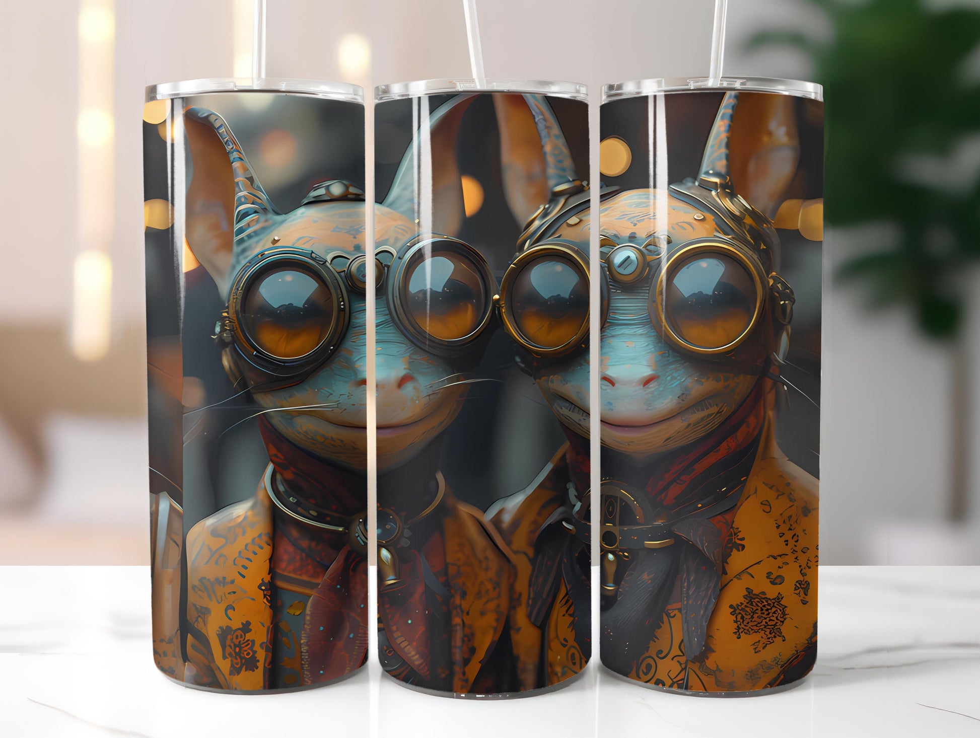 Steampunk Easter 3 Tumbler Wrap - CraftNest