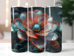Steampunk Flowers Tumbler Wrap - CraftNest - Digital Crafting and Art