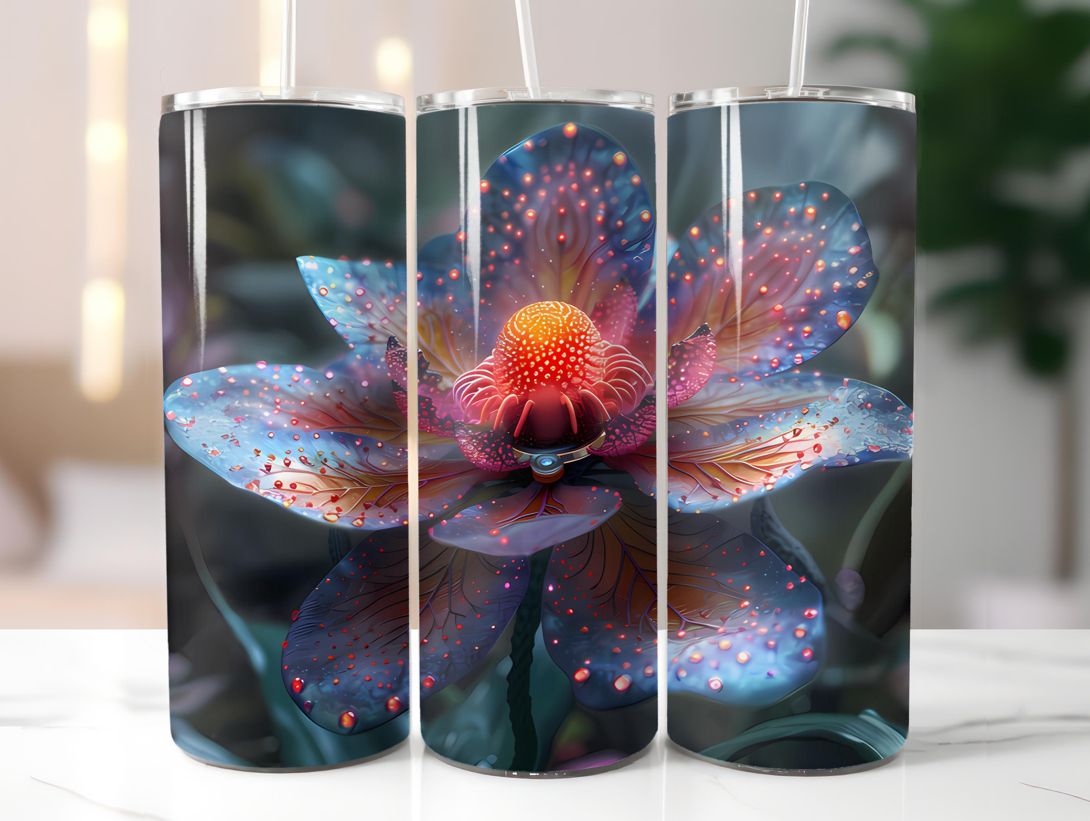 Steampunk Flowers Tumbler Wrap - CraftNest - Digital Crafting and Art