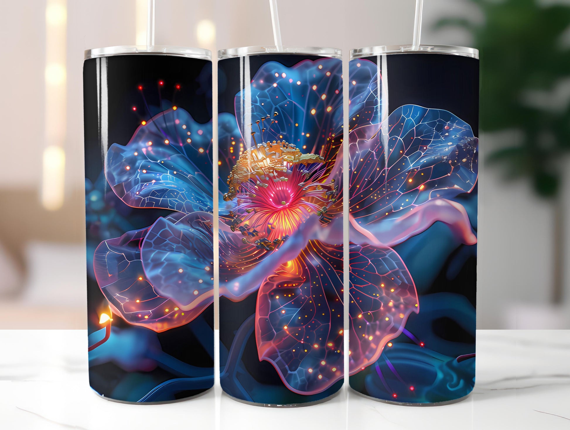 Steampunk Flowers Tumbler Wrap - CraftNest - Digital Crafting and Art