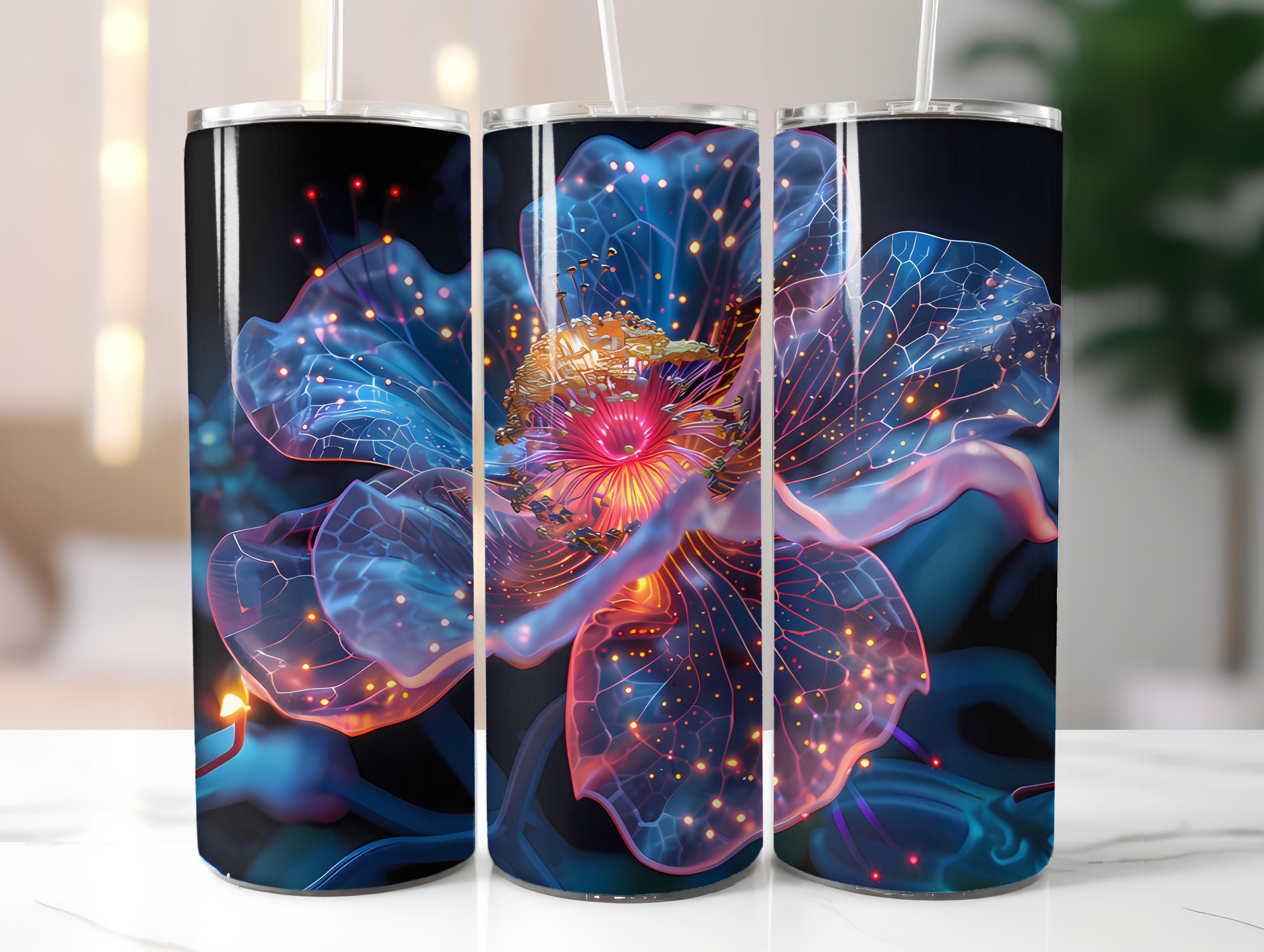 Steampunk Flowers Tumbler Wrap - CraftNest - Digital Crafting and Art