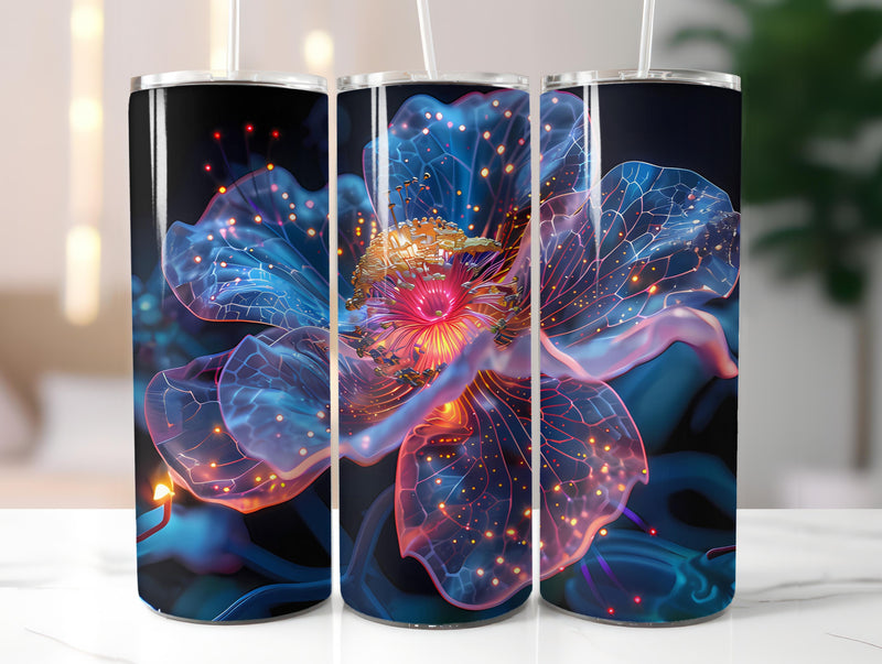 Steampunk Flowers Tumbler Wrap - CraftNest - Digital Crafting and Art