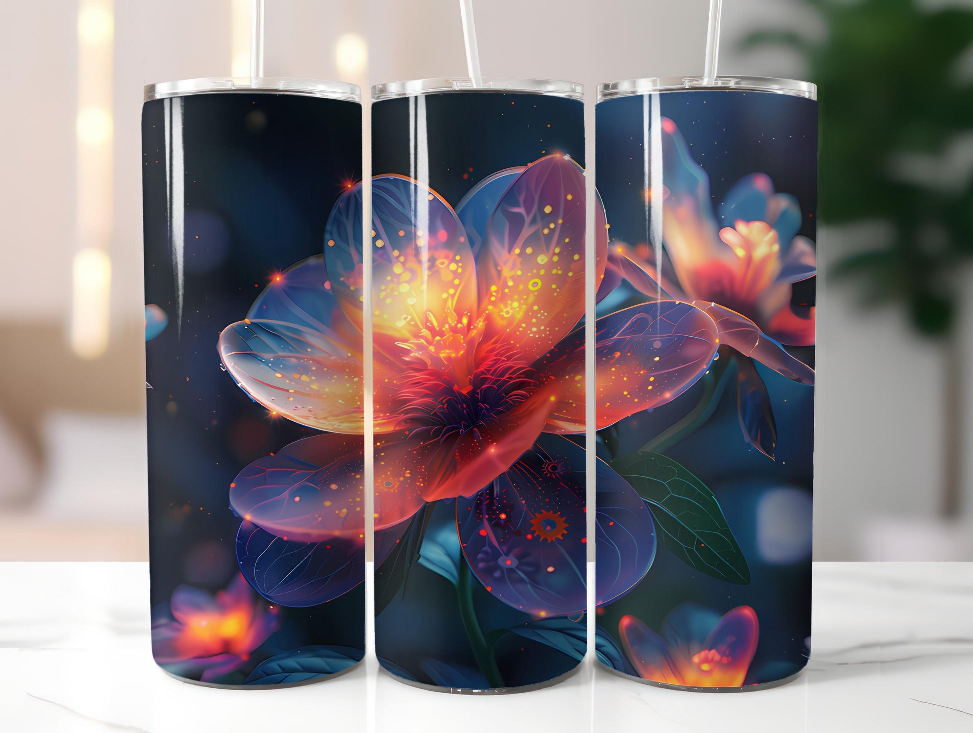 Steampunk Flowers Tumbler Wrap - CraftNest - Digital Crafting and Art