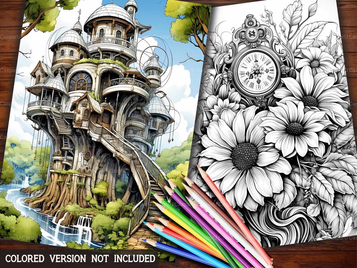 Steampunk Forest Coloring Books - CraftNest