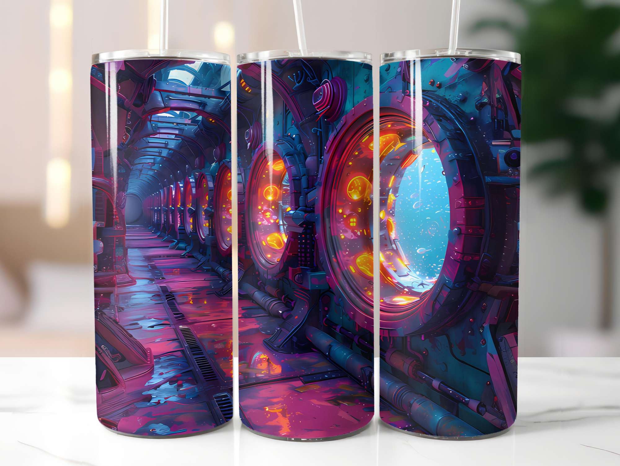 Steampunk Summer 3 Tumbler Wrap - CraftNest - Digital Crafting and Art