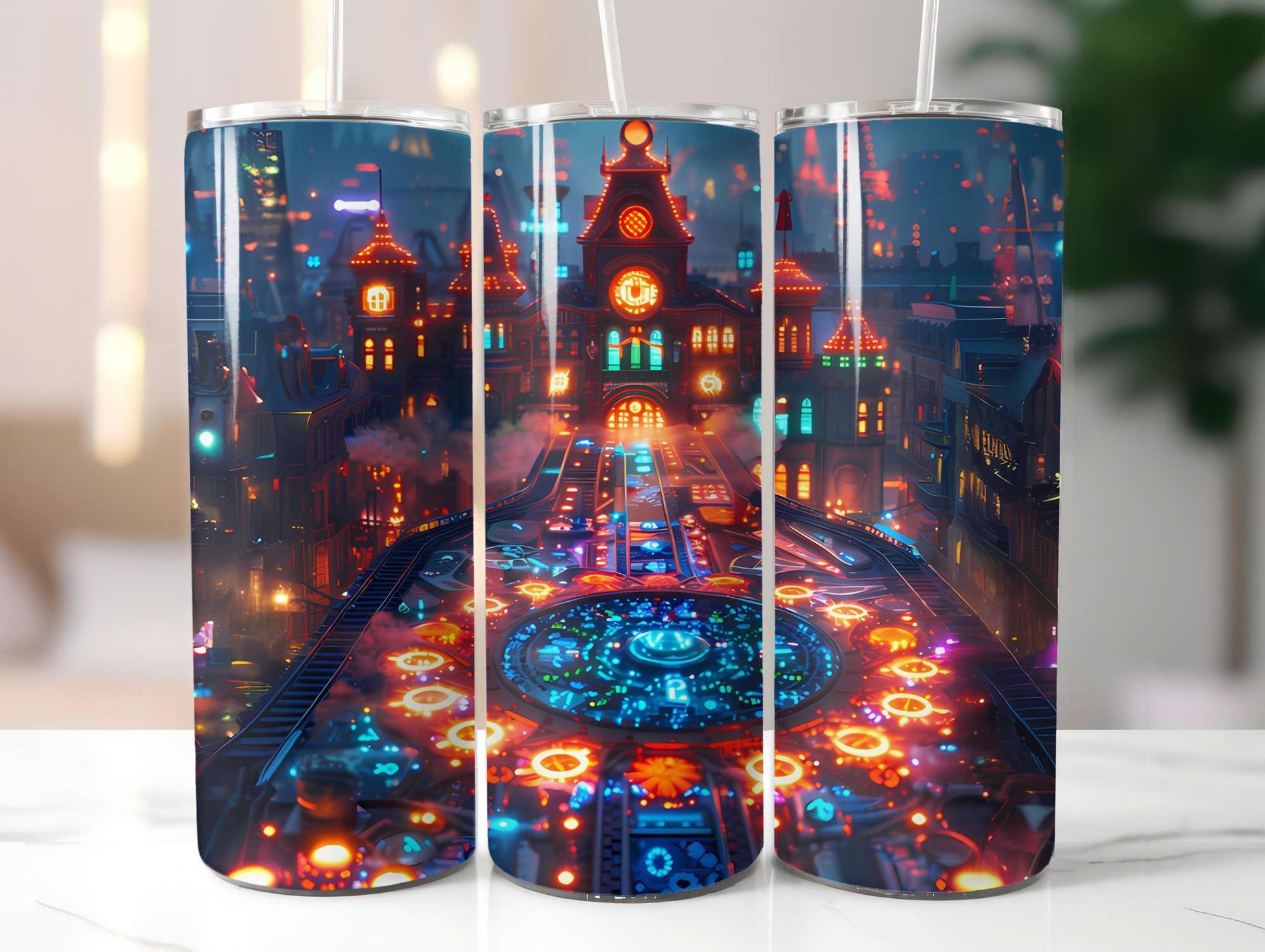 Steampunk Summer 3 Tumbler Wrap - CraftNest - Digital Crafting and Art