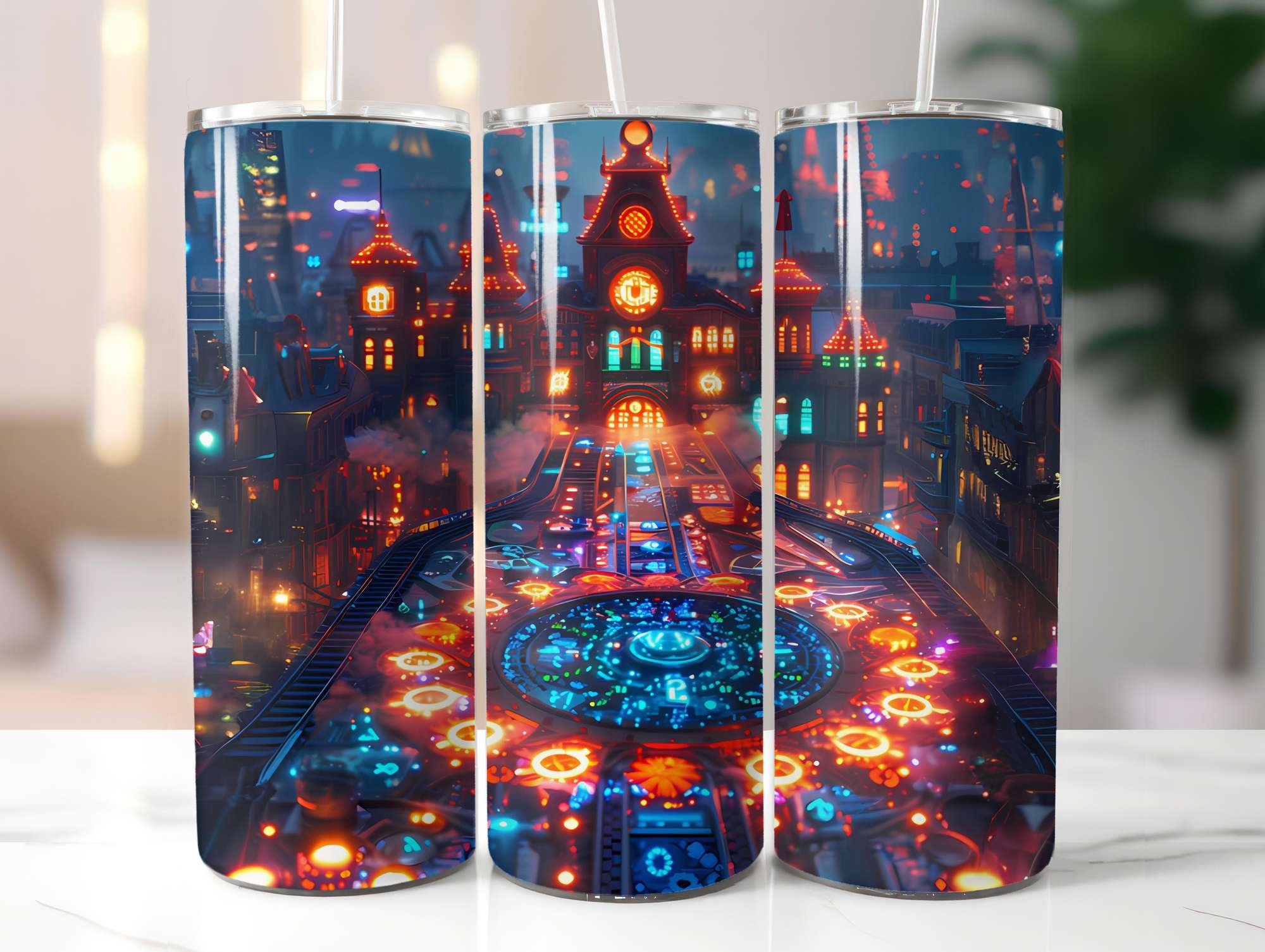 Steampunk Summer 3 Tumbler Wrap - CraftNest - Digital Crafting and Art