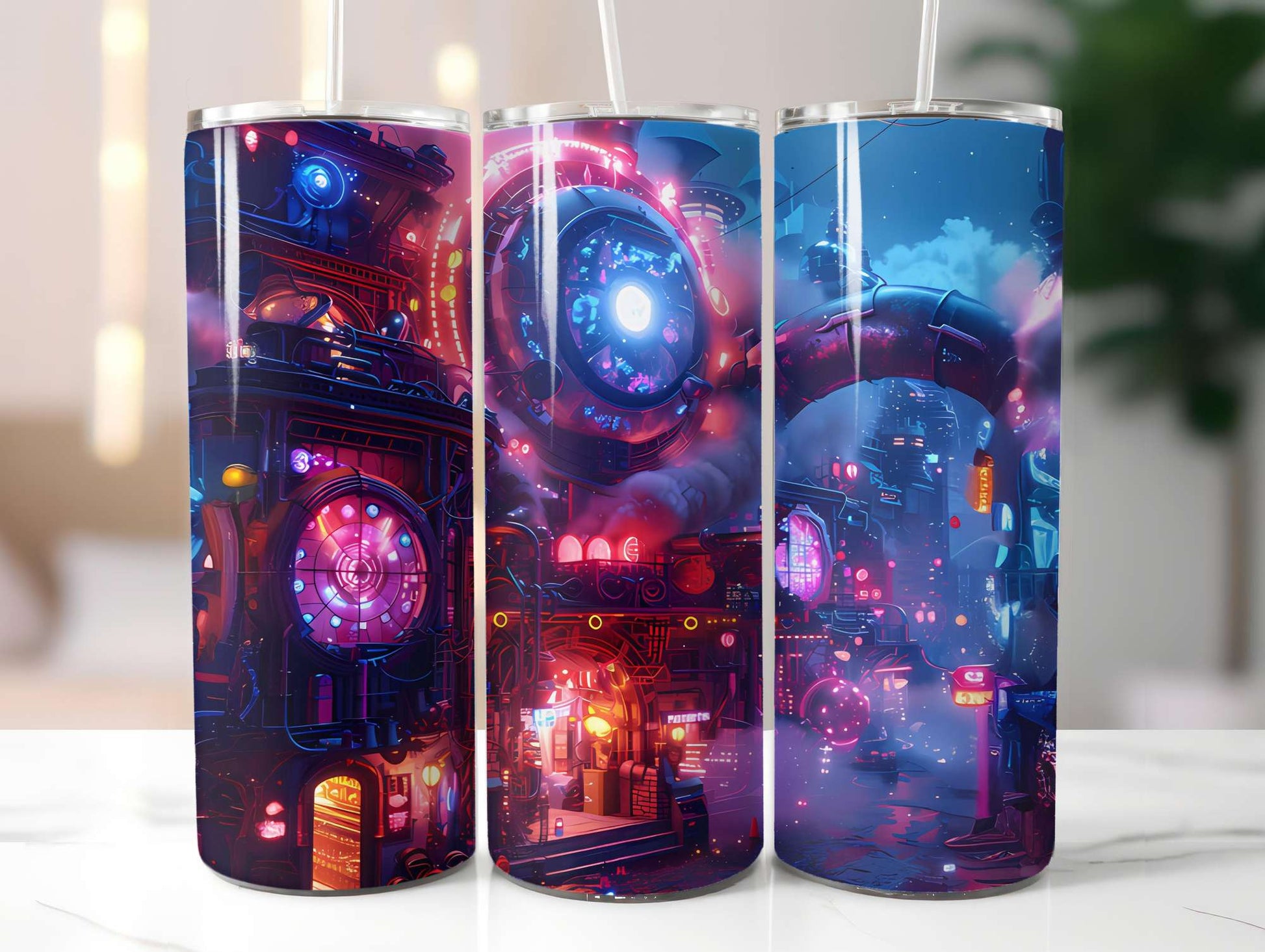 Steampunk Summer 3 Tumbler Wrap - CraftNest - Digital Crafting and Art