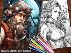 Steampunk Underwater Coloring Books - CraftNest