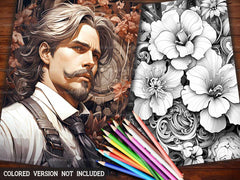 Steampunk Garden Coloring Books - CraftNest