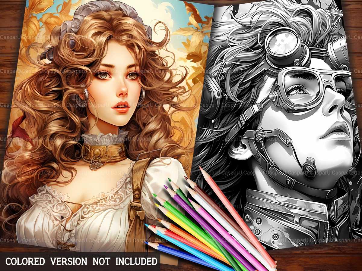 Steampunk Coloring Books - CraftNest