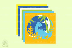 Stegosaurus 3D Shadow Box SVG Bundle - CraftNest - Digital Crafting and Art