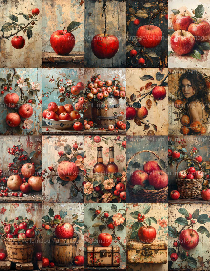 Apple Junk Journal Pages - CraftNest - Digital Crafting and Art