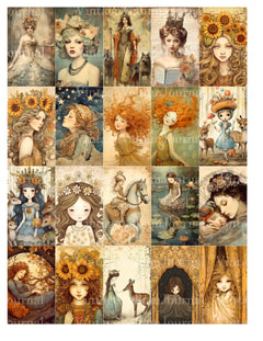 Cute Princess Junk Journal Pages - CraftNest