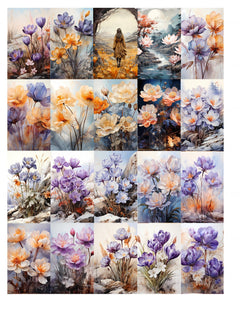 Crocus In The Crisp Junk Journal Pages - CraftNest