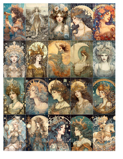 Moon Princess Junk Journal Pages - CraftNest