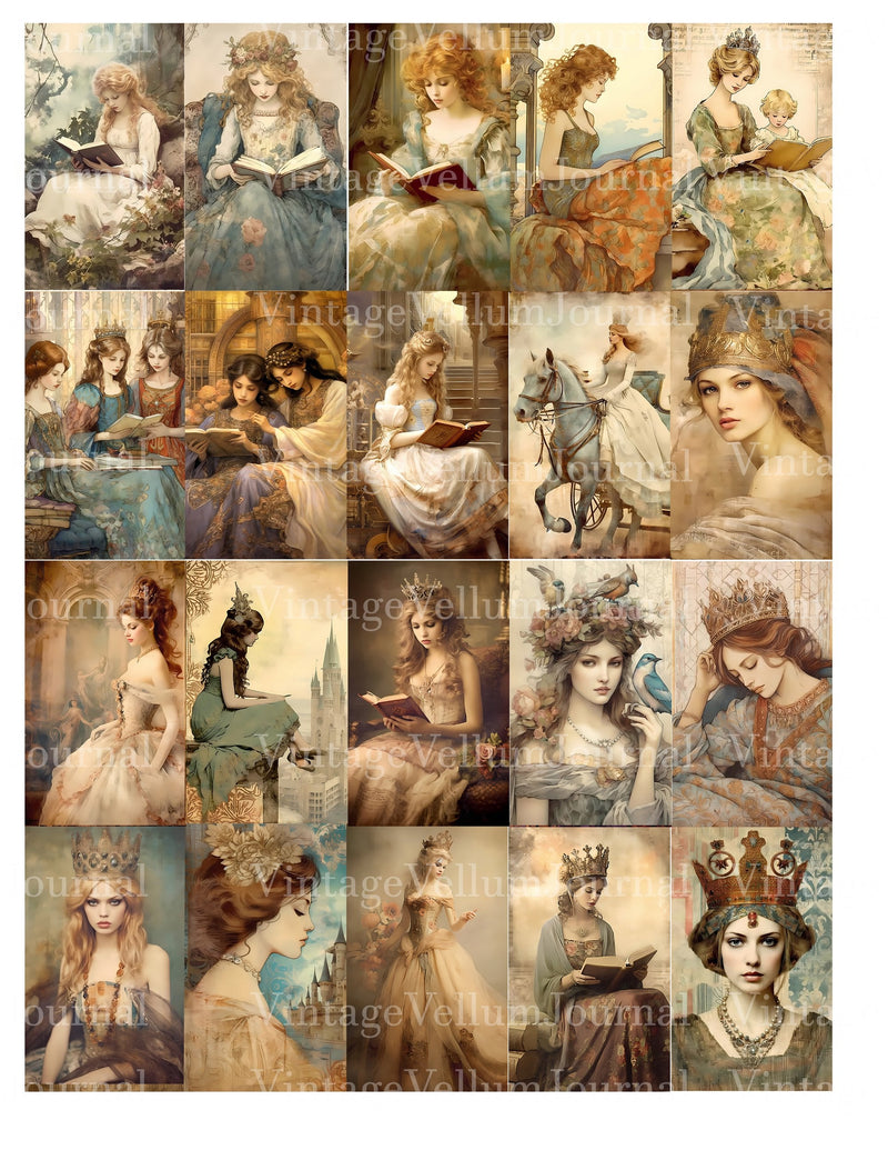 Vintage Princess Junk Journal Pages - CraftNest