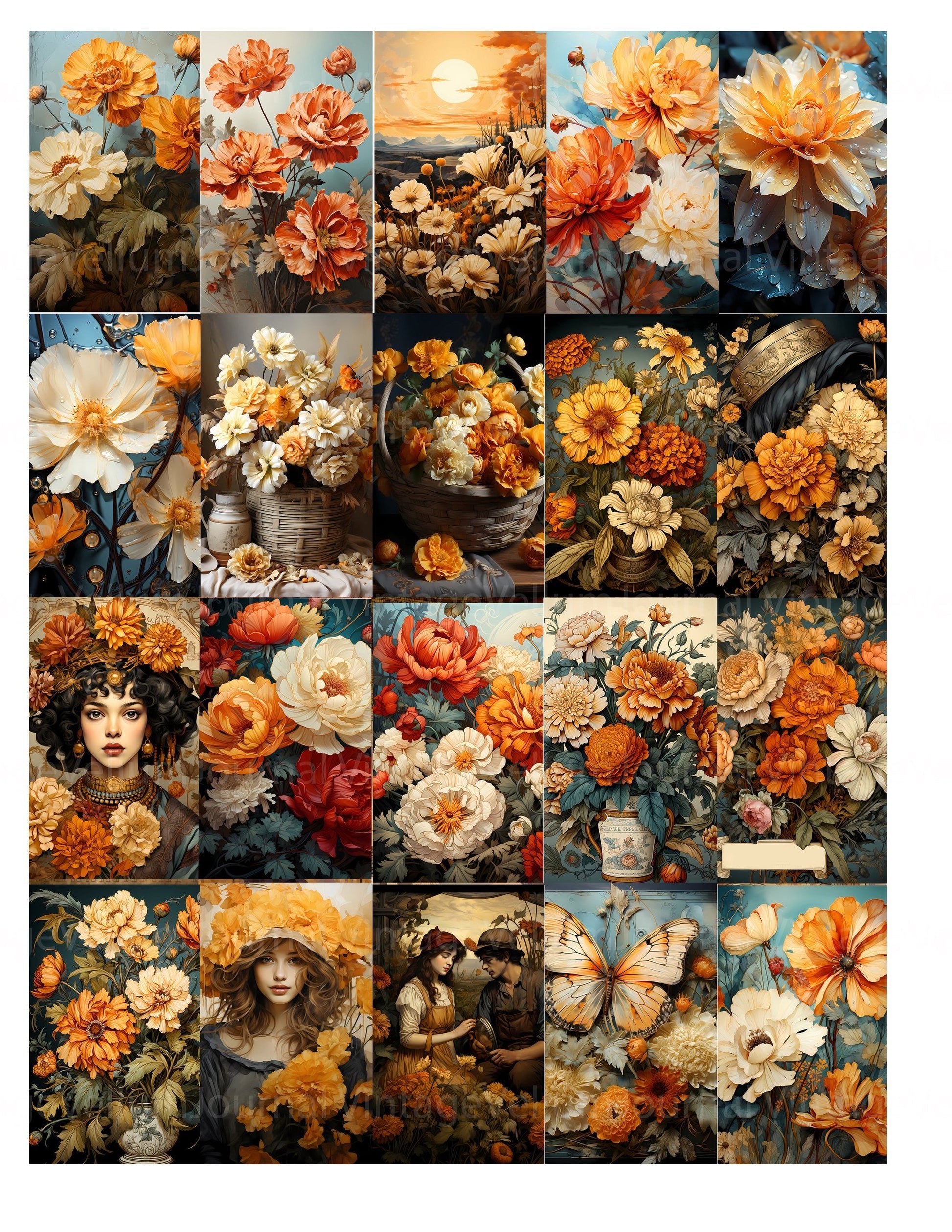 Marigold Magic Junk Journal Pages - CraftNest