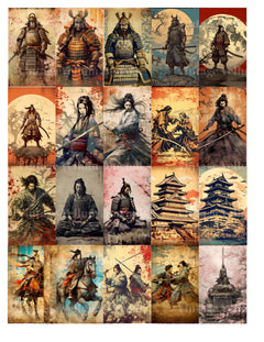 Japanese Samurai Junk Journal Pages - CraftNest